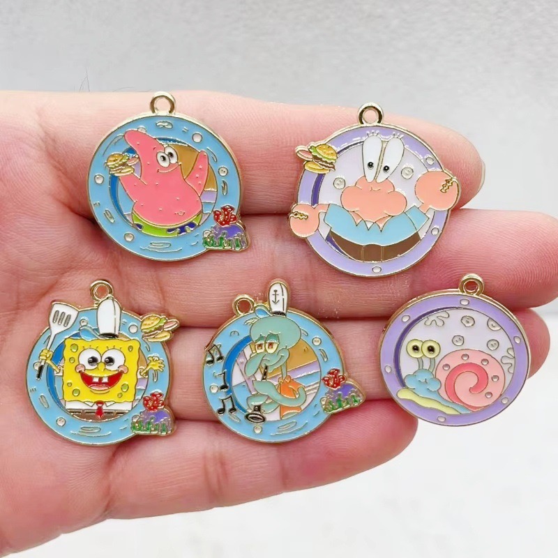 Wedding Yes - 10pcs cartoon anime alloy oil drop