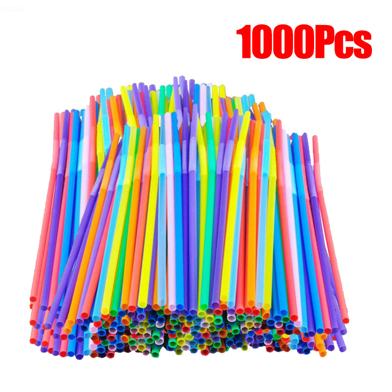 Wedding Supply Wholesale - 50-1000Pcs Drinking Straws Colorful & Black