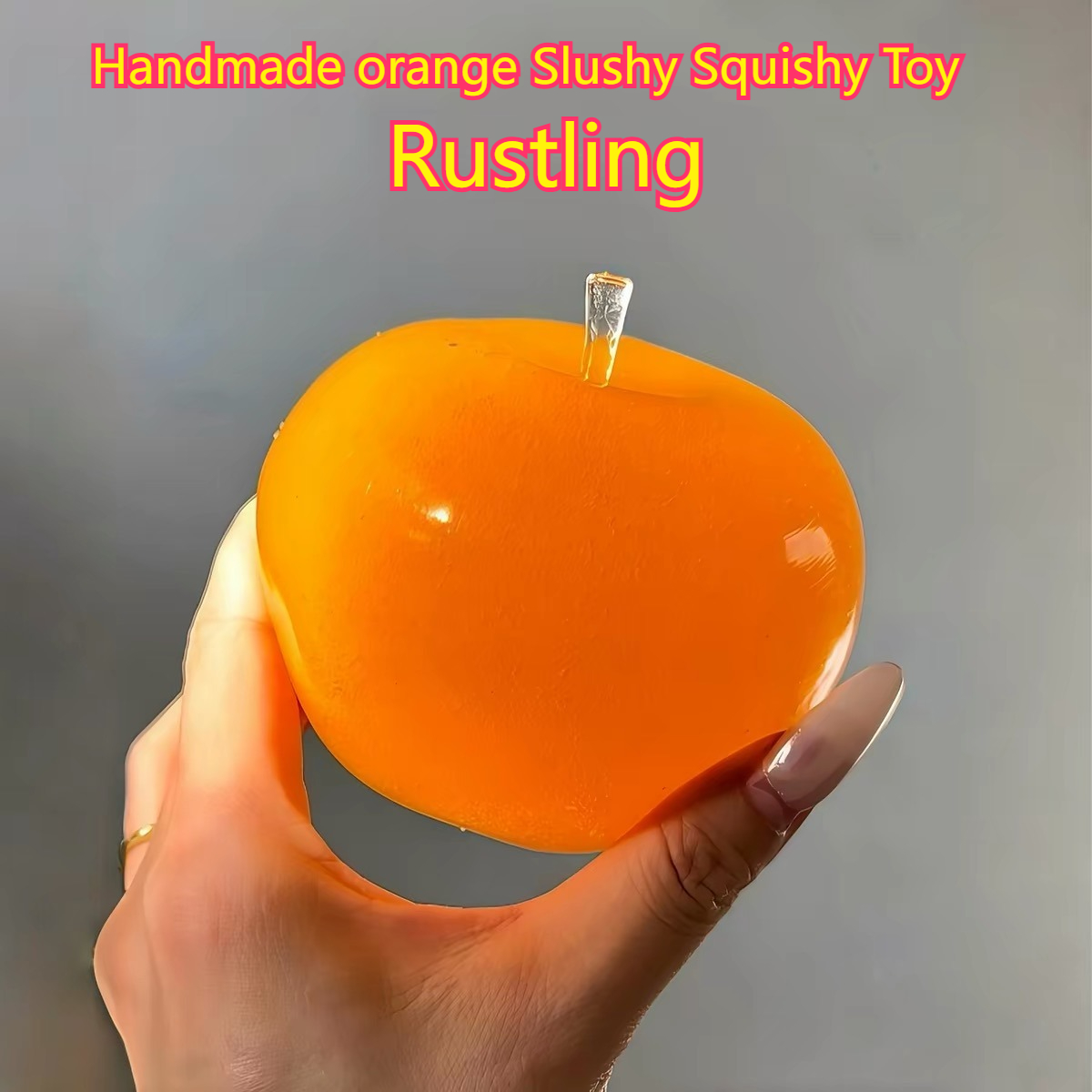 Wedding Yes - Handmade orange Slushy Squishy Toy Soft