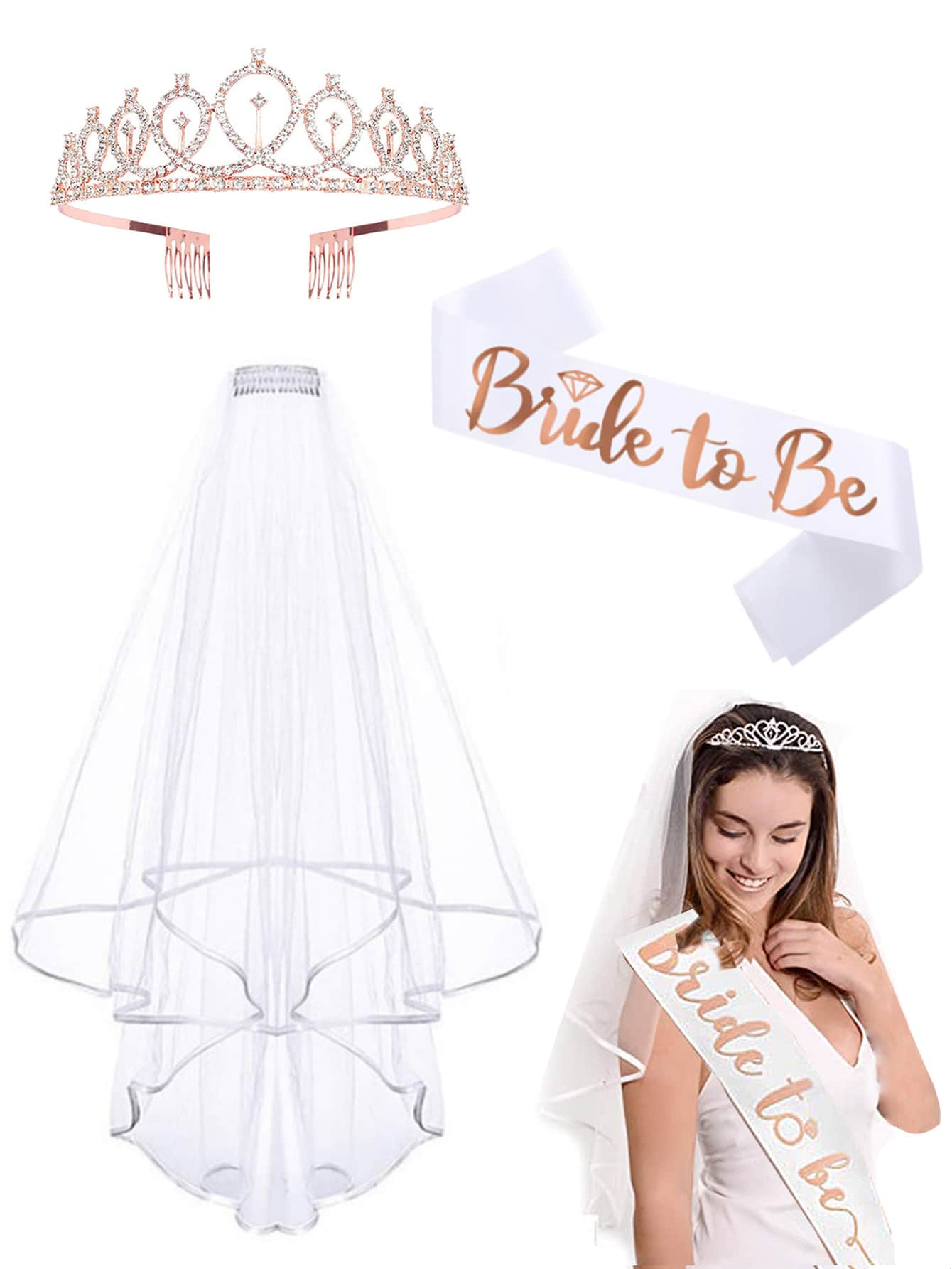 Hen Party Bride to Be Set Incl - Bride Tribe Sash recension och pris