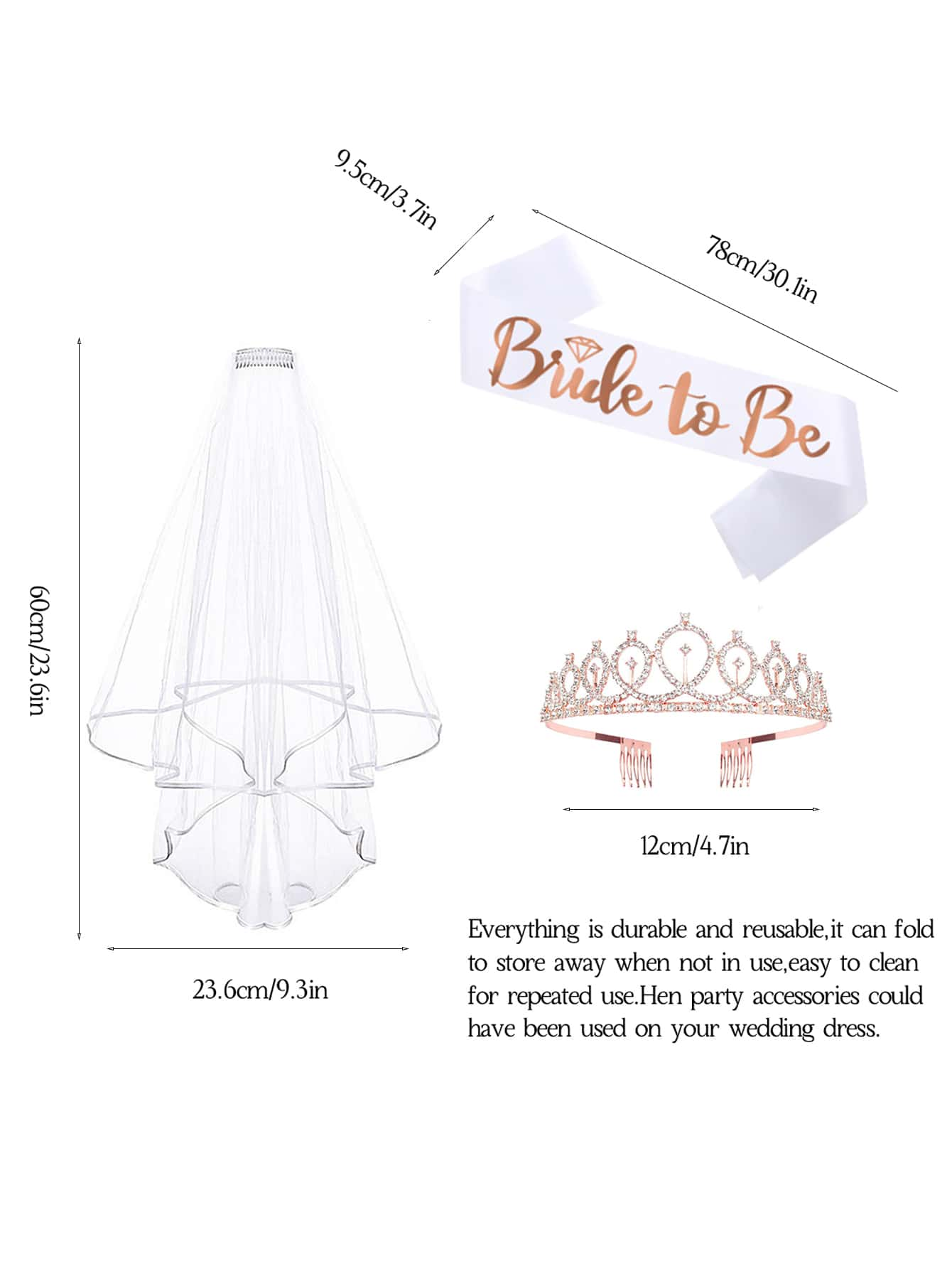 Hen Party Bride to Be Set Incl - Bride Tribe Sash recension och pris
