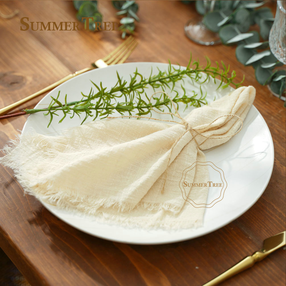 Napkin Cotton Gauze 42x42cm Re - Wedding Supply Rentals recension och pris