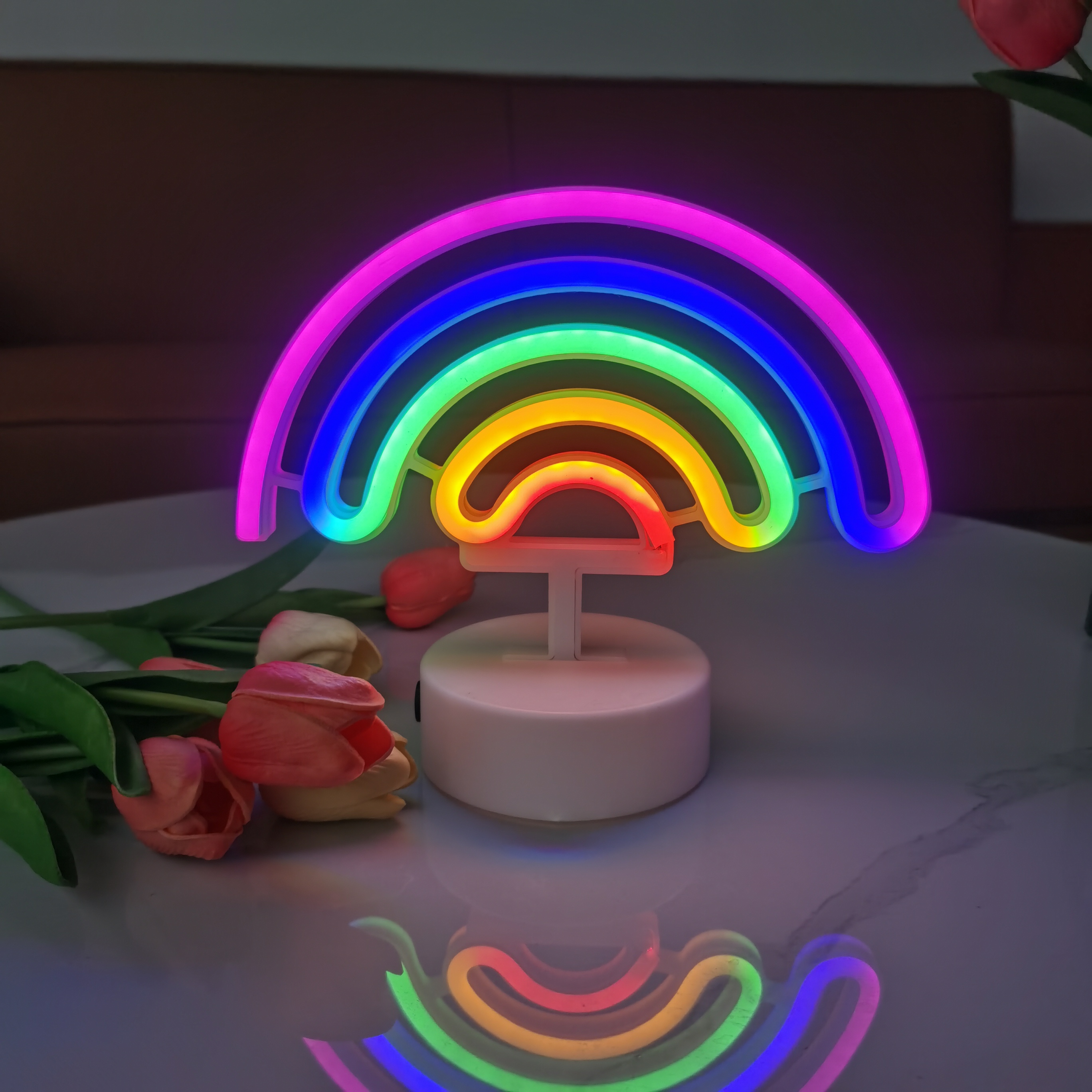 Cute Rainbow Neon Lights, USB  - Wedding Power Supply recension och pris
