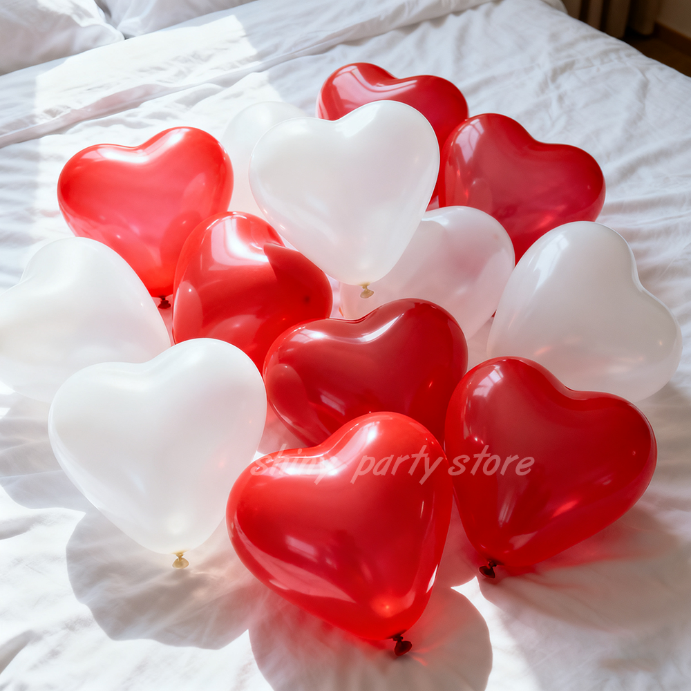 50/100pcs Red Heart Balloons I - Wedding Supply Wholesale recension och pris