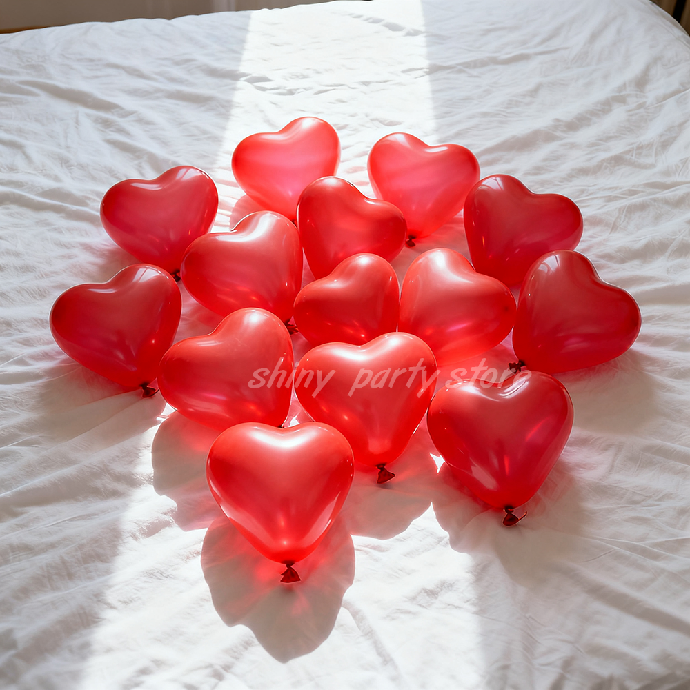 50/100pcs Red Heart Balloons I - Wedding Supply Wholesale recension och pris