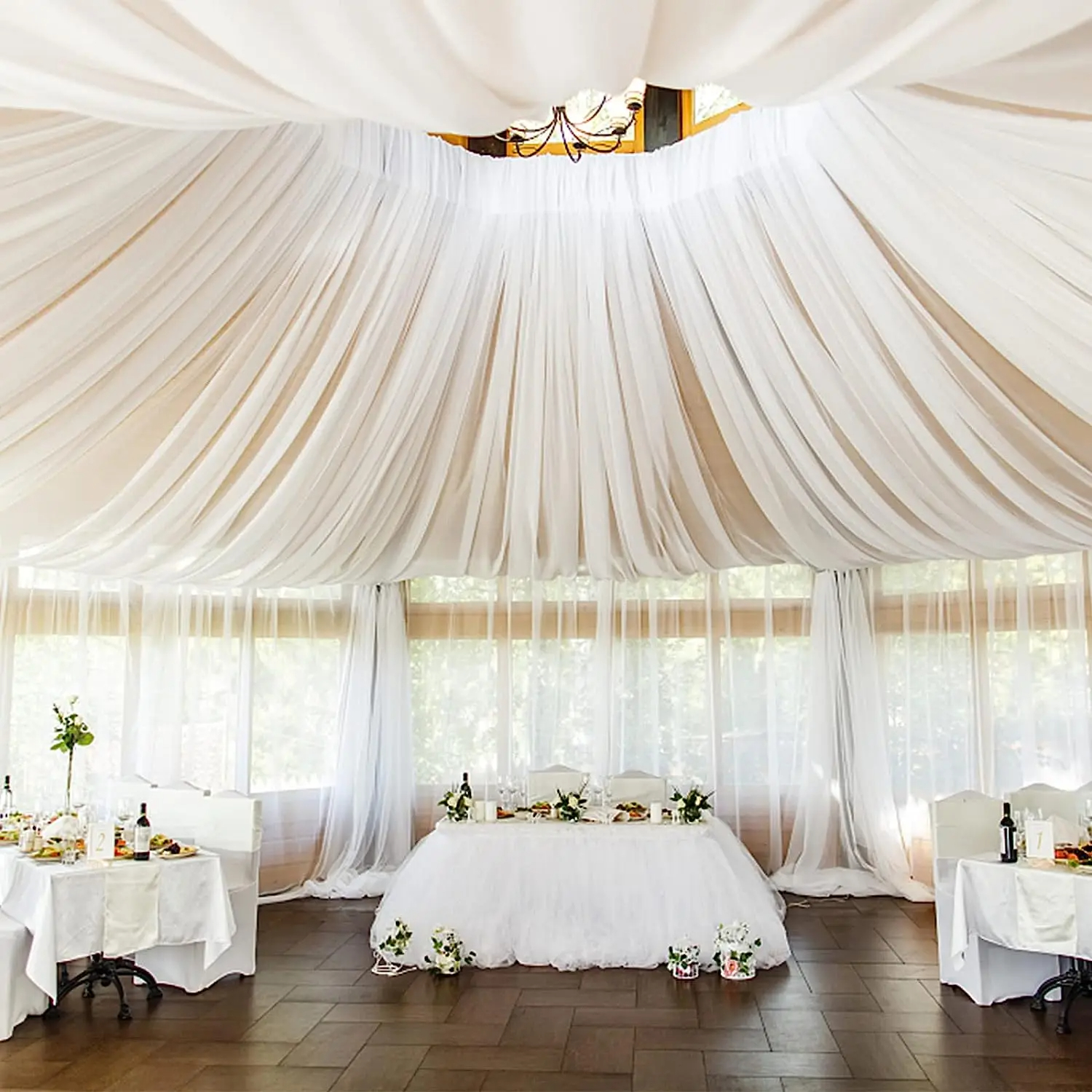 White Wedding Dress Ceiling Dr - Wedding Ceremony Supply recension och pris