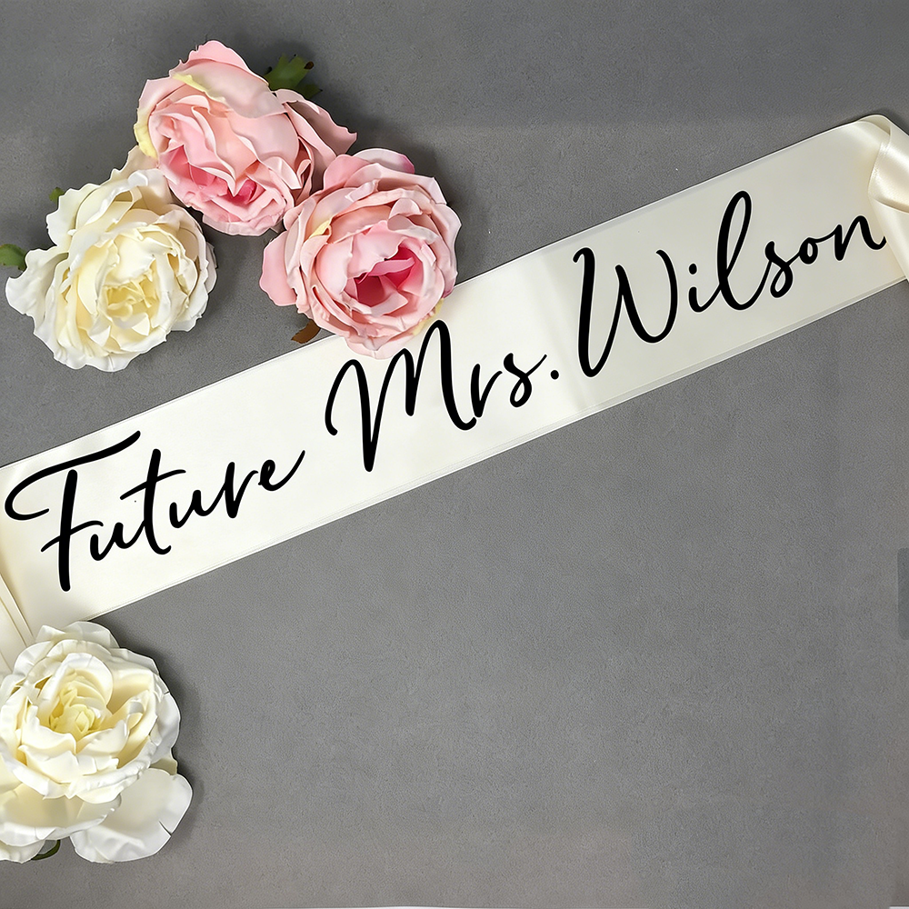 Custom Future Mrs Sash Bachelo - Bride Tribe Sash recension och pris