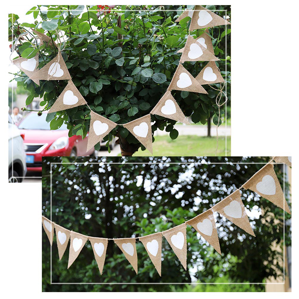 Vintage Banner Love Heart Rust - Wedding Ceremony Supply recension och pris