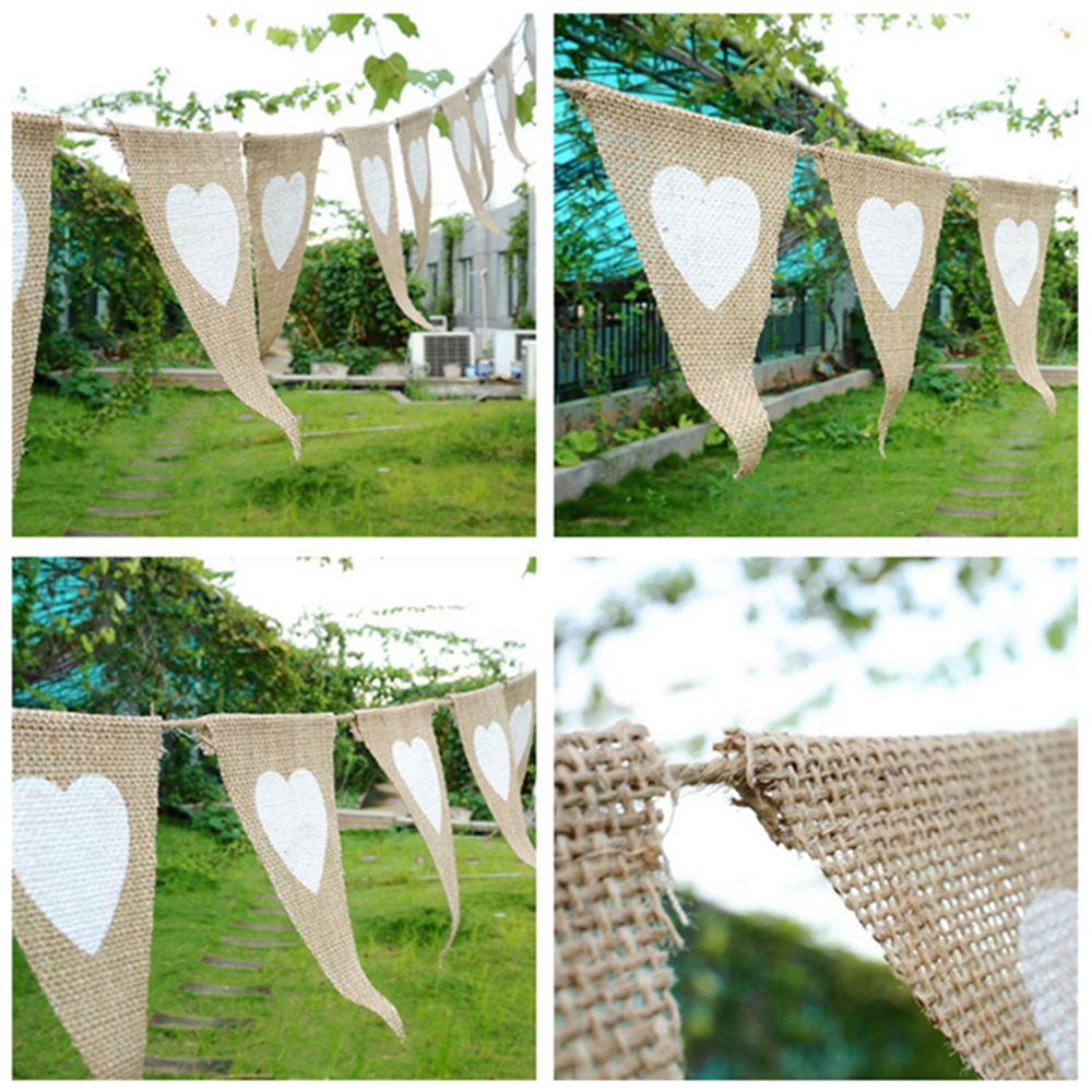 Vintage Banner Love Heart Rust - Wedding Ceremony Supply recension och pris