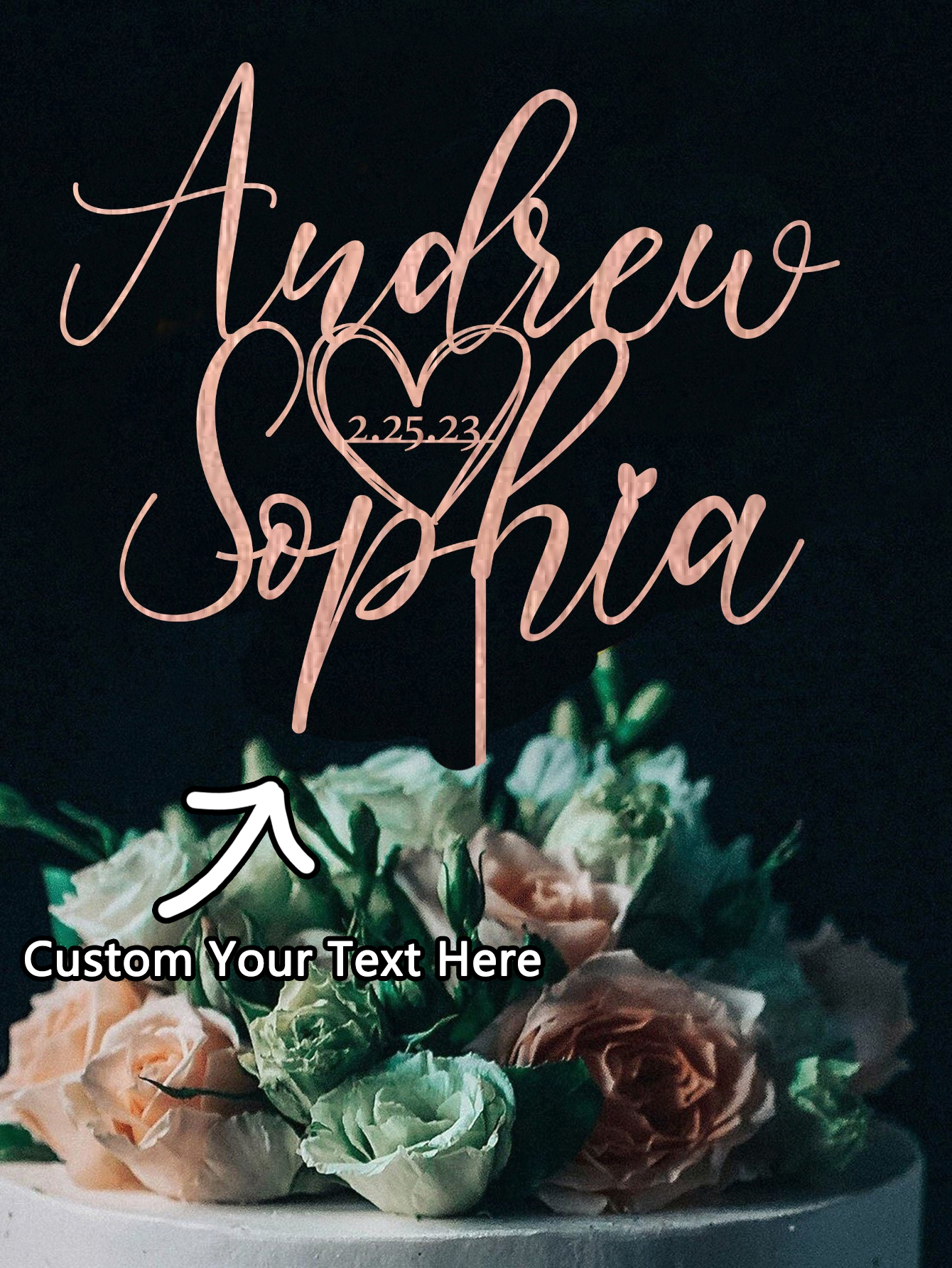 Custom Cake Topper - 1PC Perso - Wedding Shop recension och pris