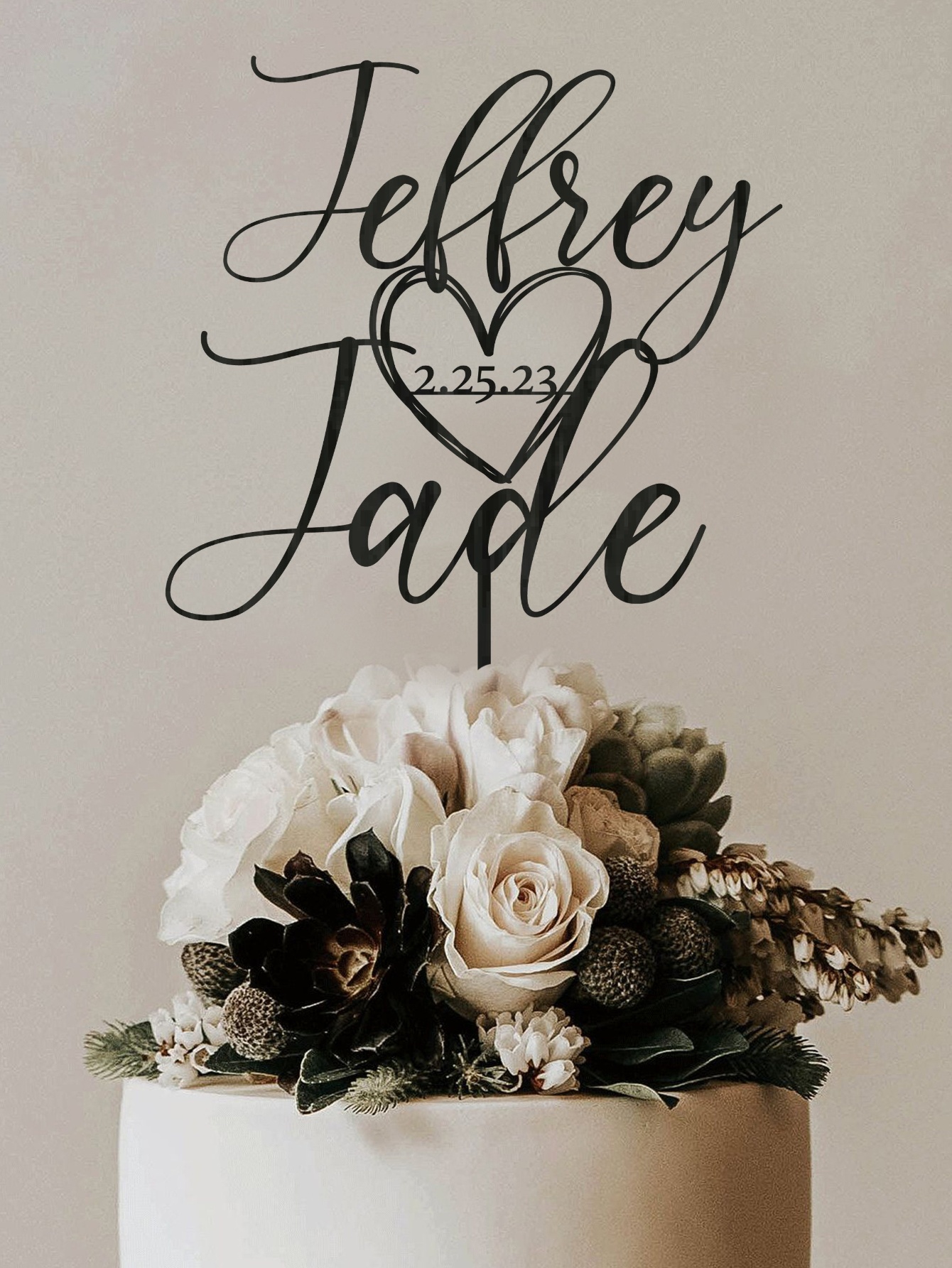 Custom Cake Topper - 1PC Perso - Wedding Shop recension och pris