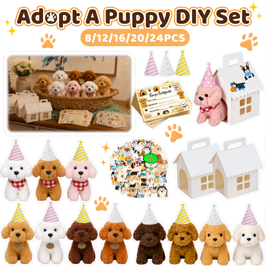 8-24Set Teddy Dogs DIY Adopt A - Wedding Yes recension och pris