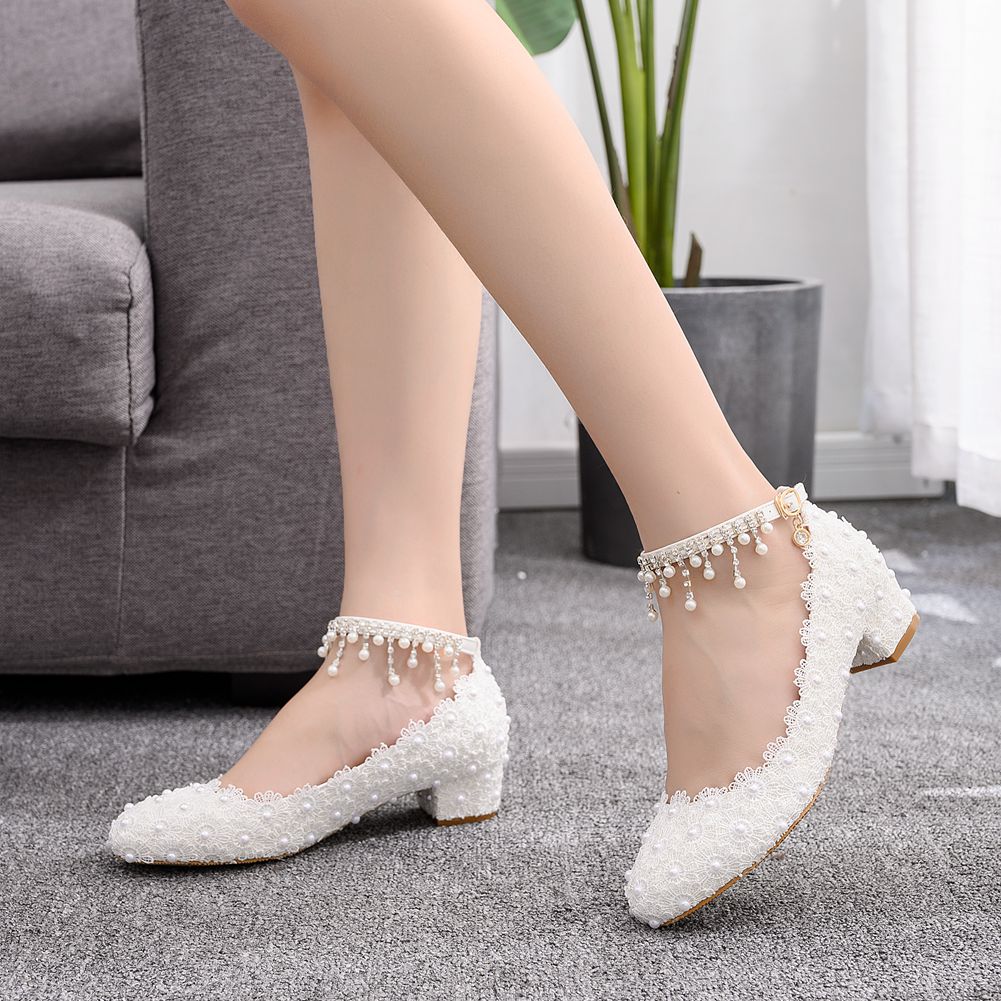Women's Closed Toe Low Chunky  - Wedding Shop recension och pris