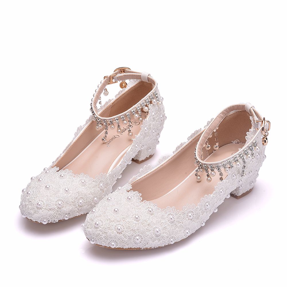 Women's Closed Toe Low Chunky  - Wedding Shop recension och pris