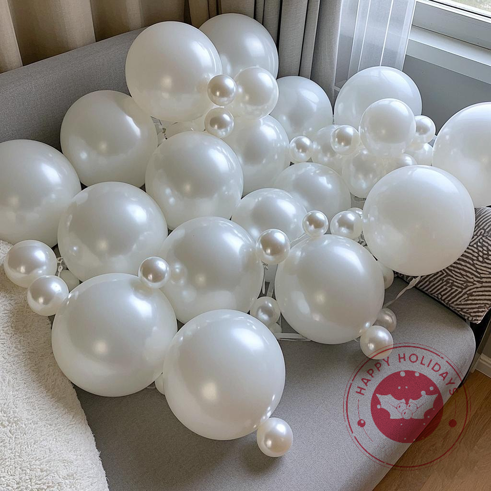 5/10/12inch Pearl White Balloo - Wedding Supply Wholesale recension och pris