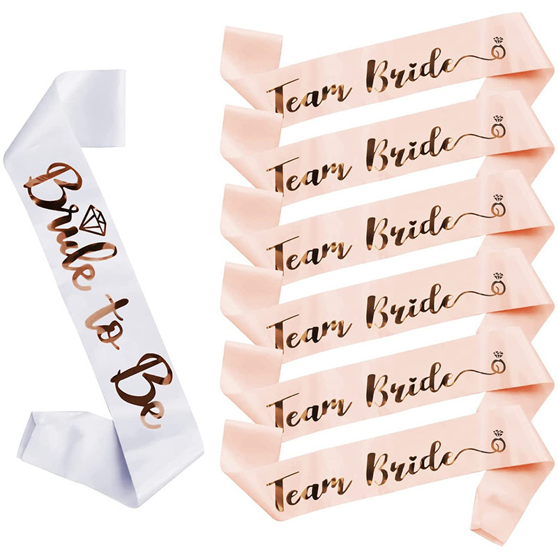 3pcs Bride Scarf for Bless Gir - Bride Tribe Sash recension och pris