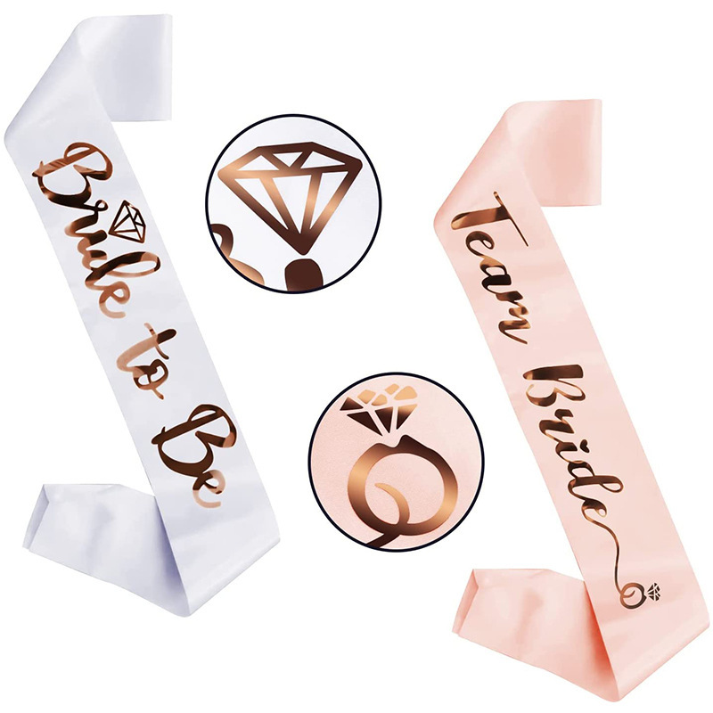 3pcs Bride Scarf for Bless Gir - Bride Tribe Sash recension och pris