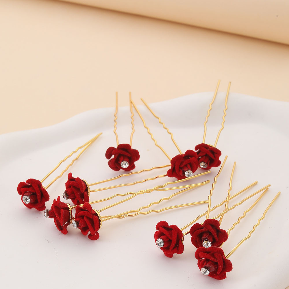 10Pcs Rose Hair Accessories We - Wedding Supply Store recension och pris