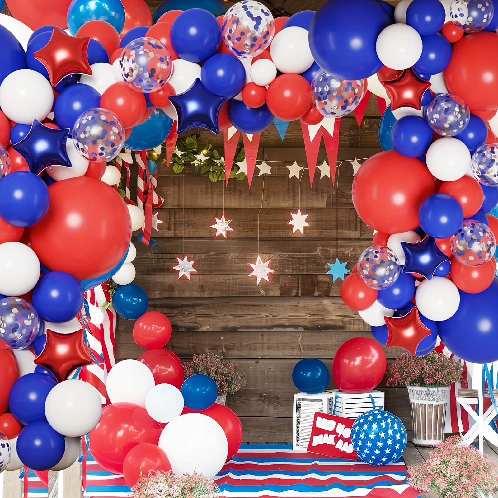 158pcs Red White Blue Patrioti - Wedding Day Supply Kit recension och pris