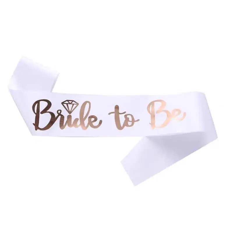 1 Set Bridal Sash Rose Gold De - Bride Tribe Sash recension och pris