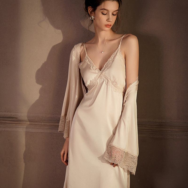 Elegant Long Robe Set Women's  - Wedding Qw recension och pris
