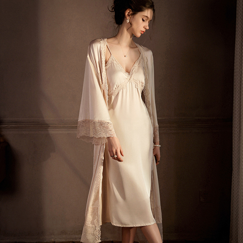 Elegant Long Robe Set Women's  - Wedding Qw recension och pris