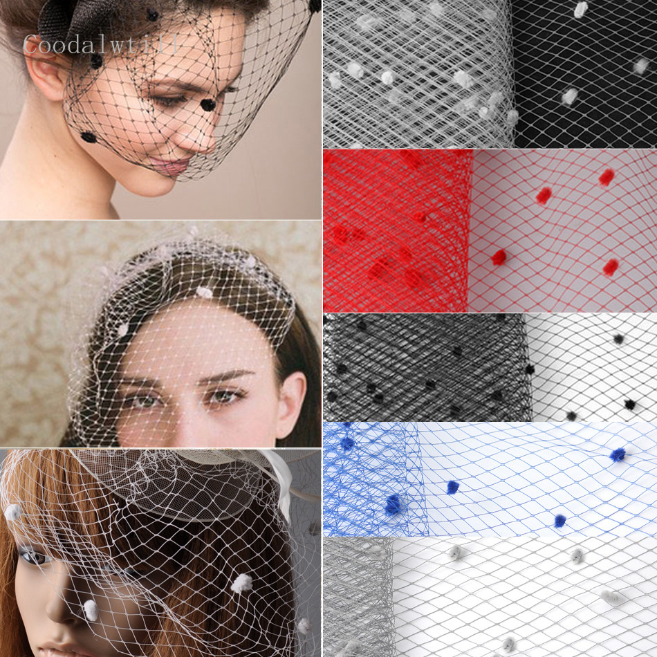 2Meters Dot Birdcage Veil Fabr - Wedding Supply Store recension och pris