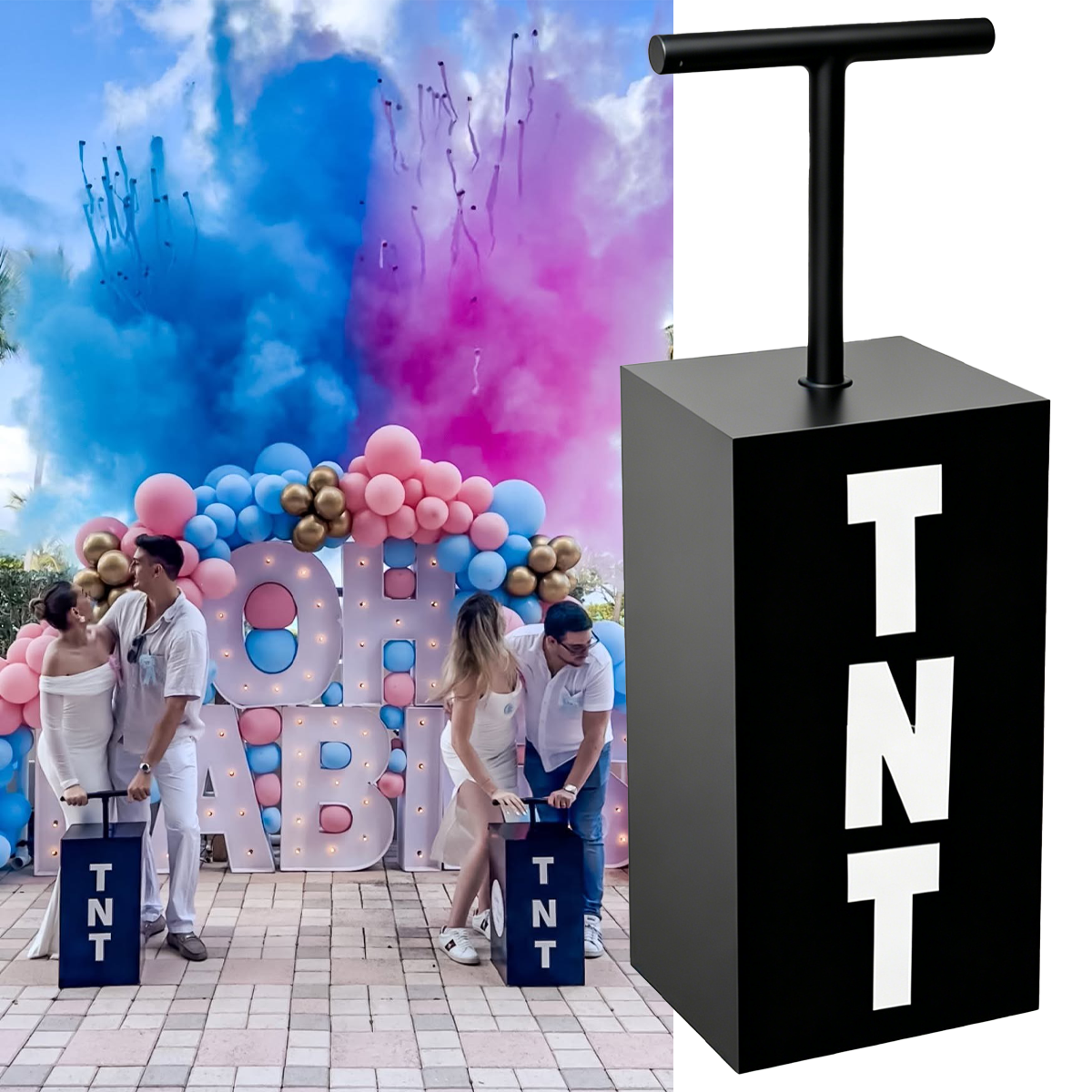Tnt Gender Reveal Machine Kit  - Wedding Day Supply Kit recension och pris
