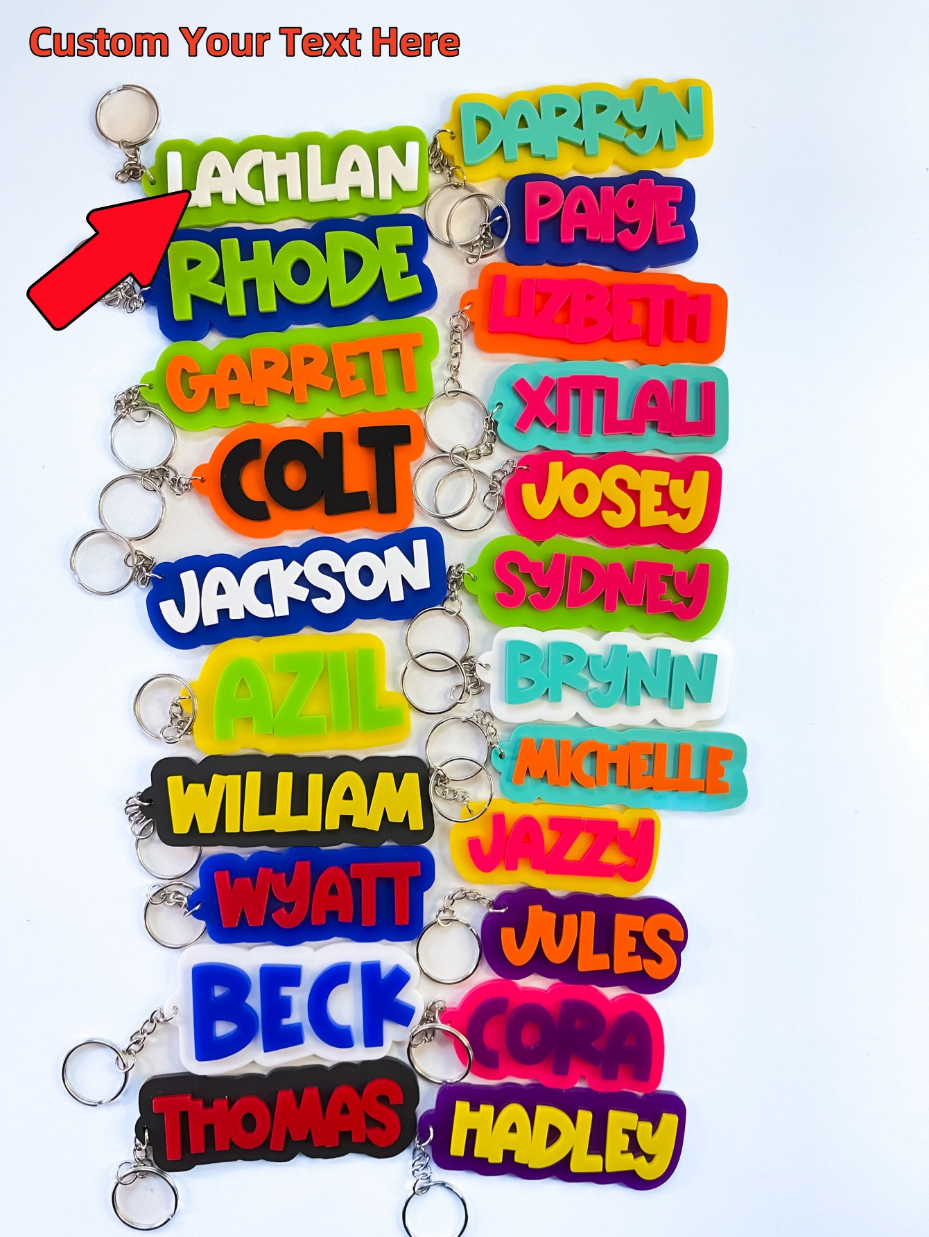 Customized Keyring with Name o - Wedding Shop recension och pris