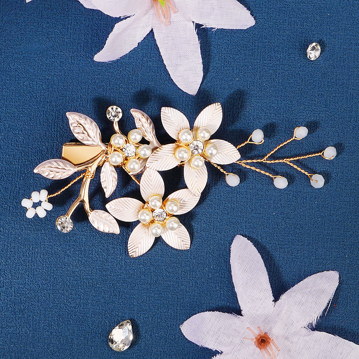 Handmade Pearl Flower Hair Cli - Wedding Supply Store recension och pris