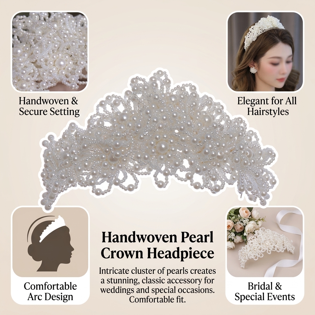 Pearl Crown Headpiece For Wedd - Wedding Shop recension och pris