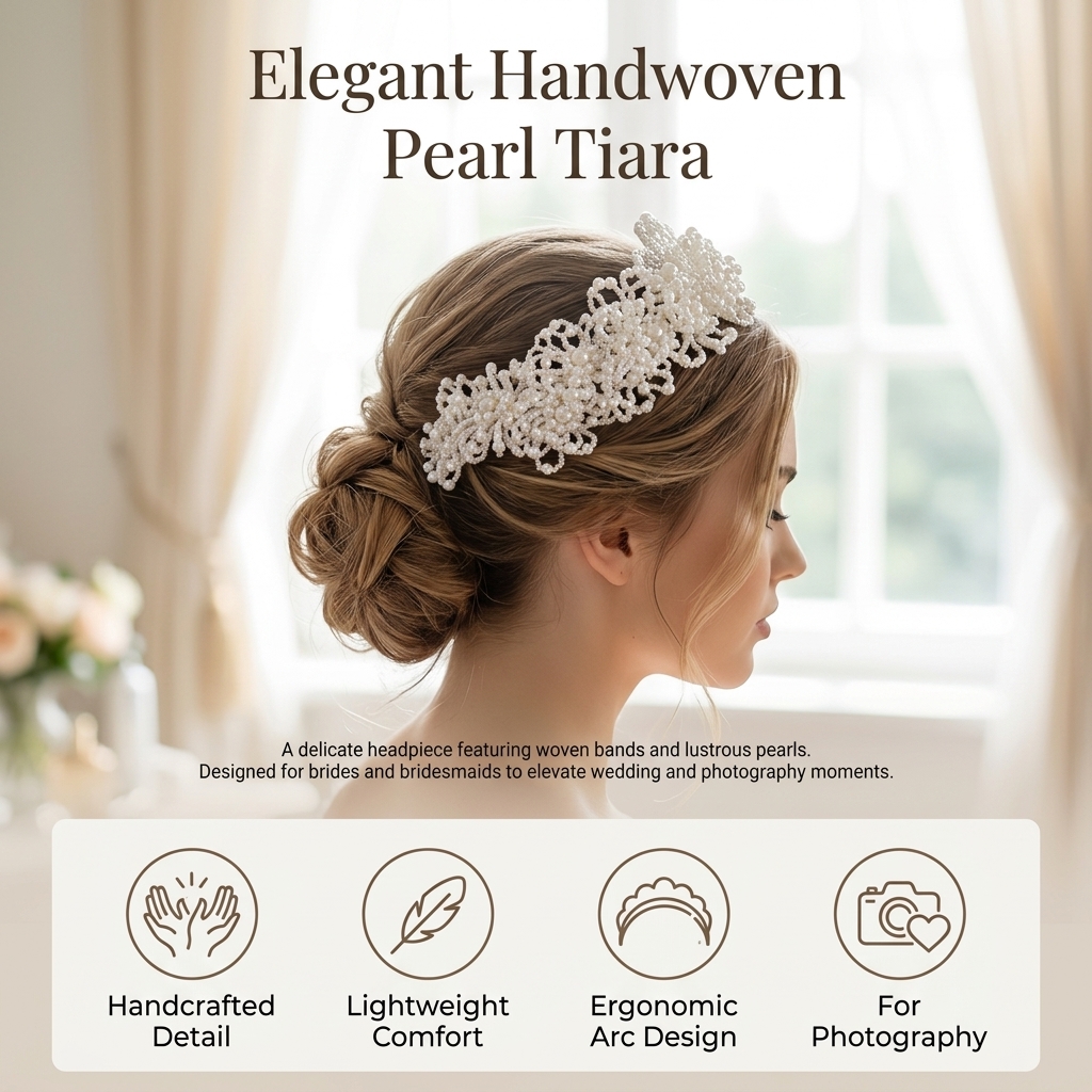 Pearl Crown Headpiece For Wedd - Wedding Shop recension och pris