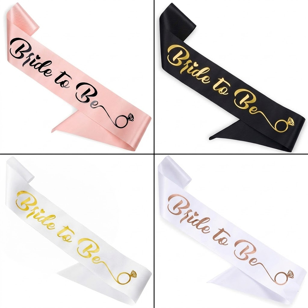 6/7Pcs Rose Gold Bride To Be T - Bride Tribe Sash recension och pris