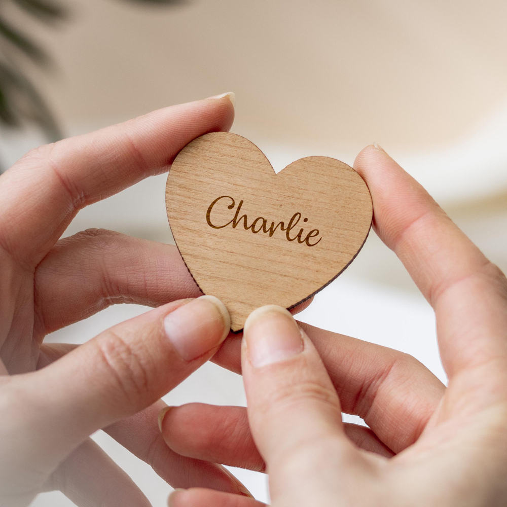 10/30/50pcs Personalised Woode - Wedding Ceremony Supply recension och pris