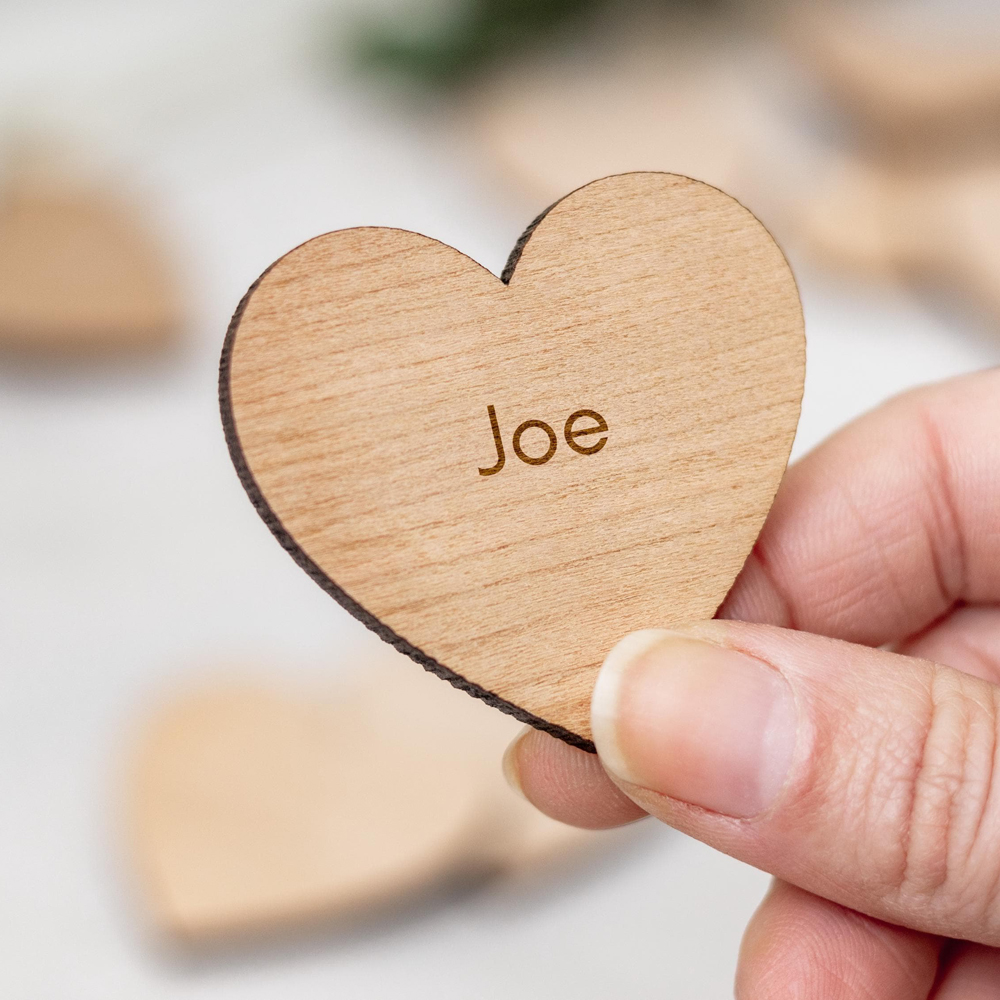 10/30/50pcs Personalised Woode - Wedding Ceremony Supply recension och pris