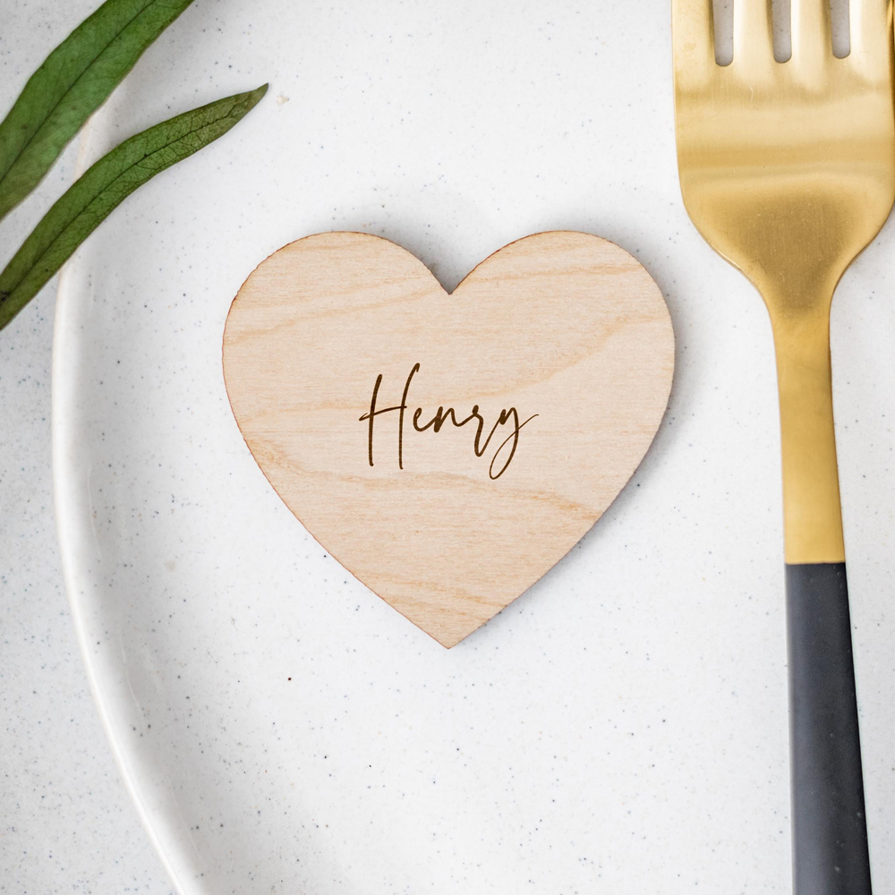 10/30/50pcs Personalised Woode - Wedding Ceremony Supply recension och pris