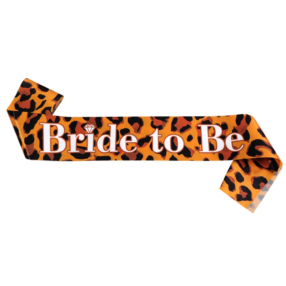 1 Piece Bride To Be Sash Leopa - Bride Tribe Sash recension och pris