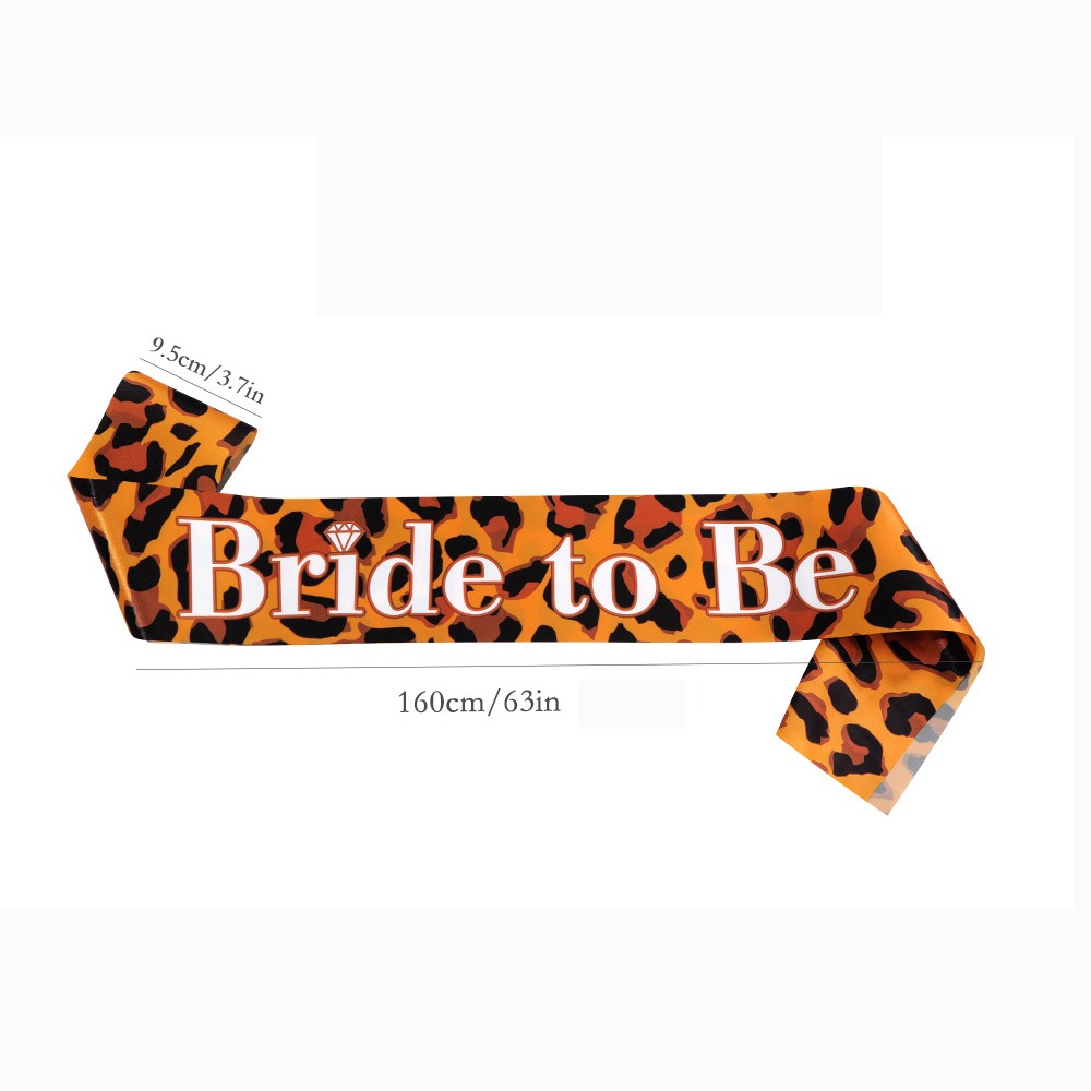 1 Piece Bride To Be Sash Leopa - Bride Tribe Sash recension och pris