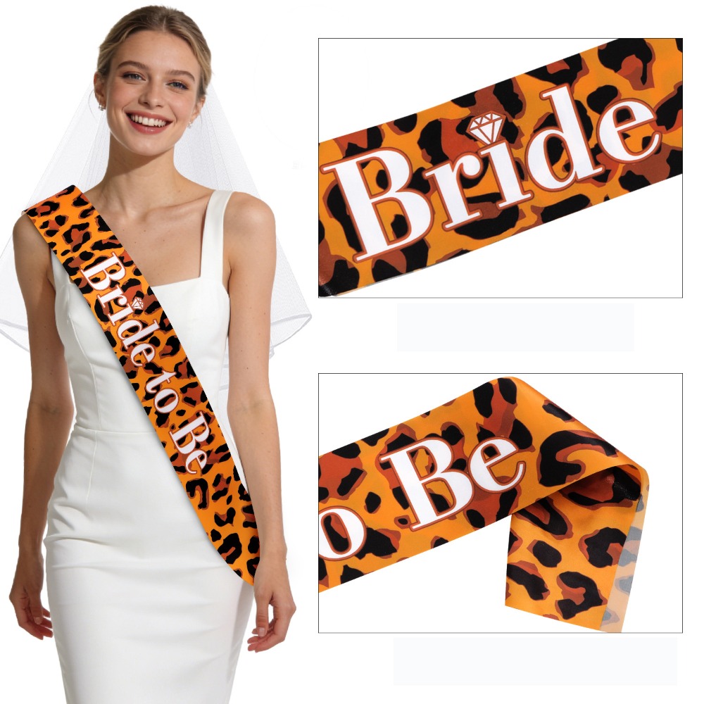 1 Piece Bride To Be Sash Leopa - Bride Tribe Sash recension och pris