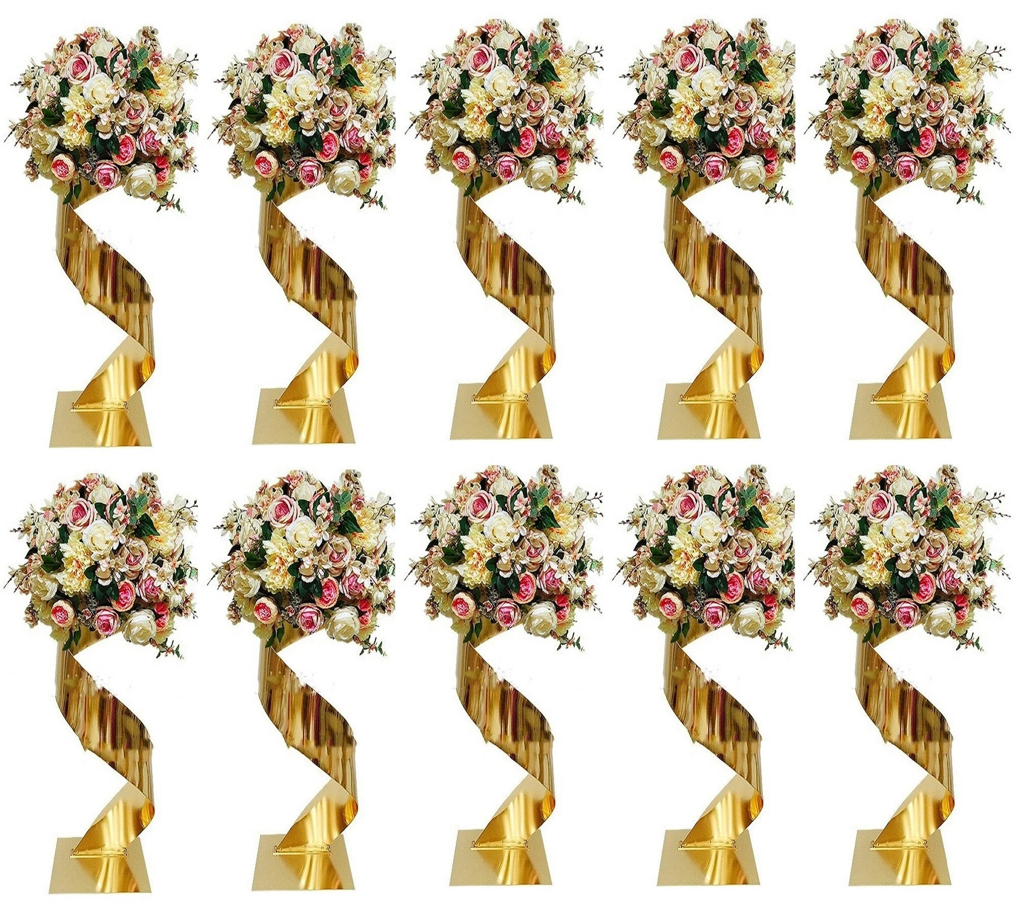 10 PCS Gold Flower Road Lead M - Wedding Decor Supply Store recension och pris