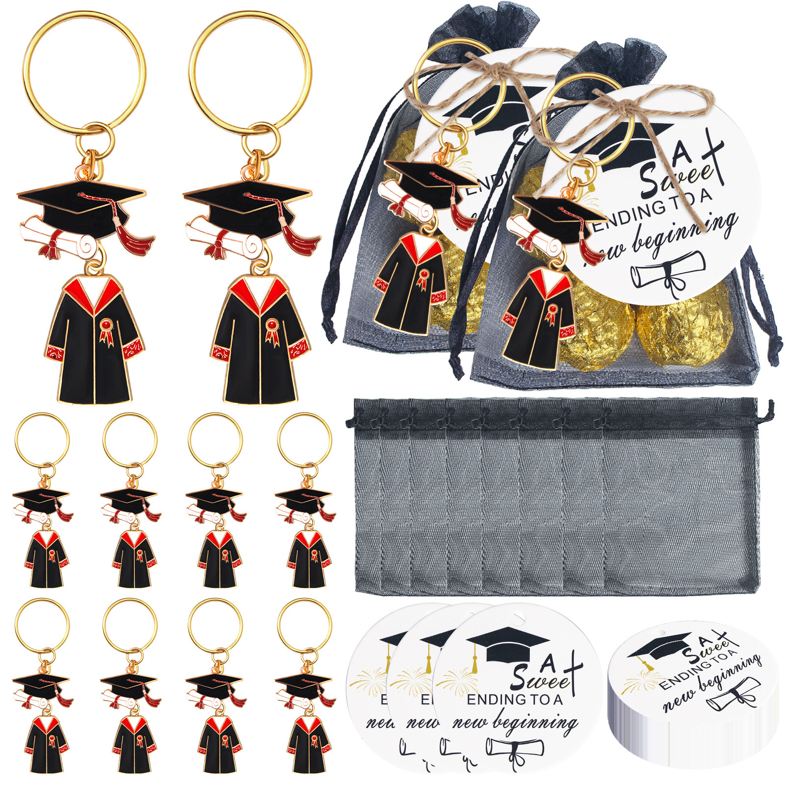 20 Sets Doctoral Cap Graduatio - Wedding Ceremony Supply recension och pris