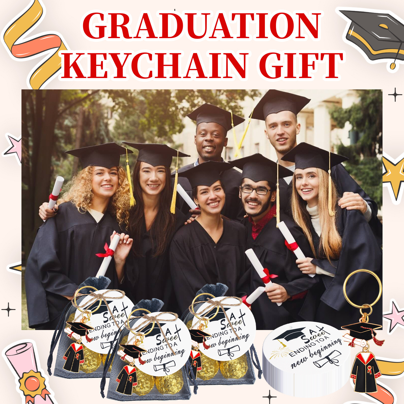 20 Sets Doctoral Cap Graduatio - Wedding Ceremony Supply recension och pris