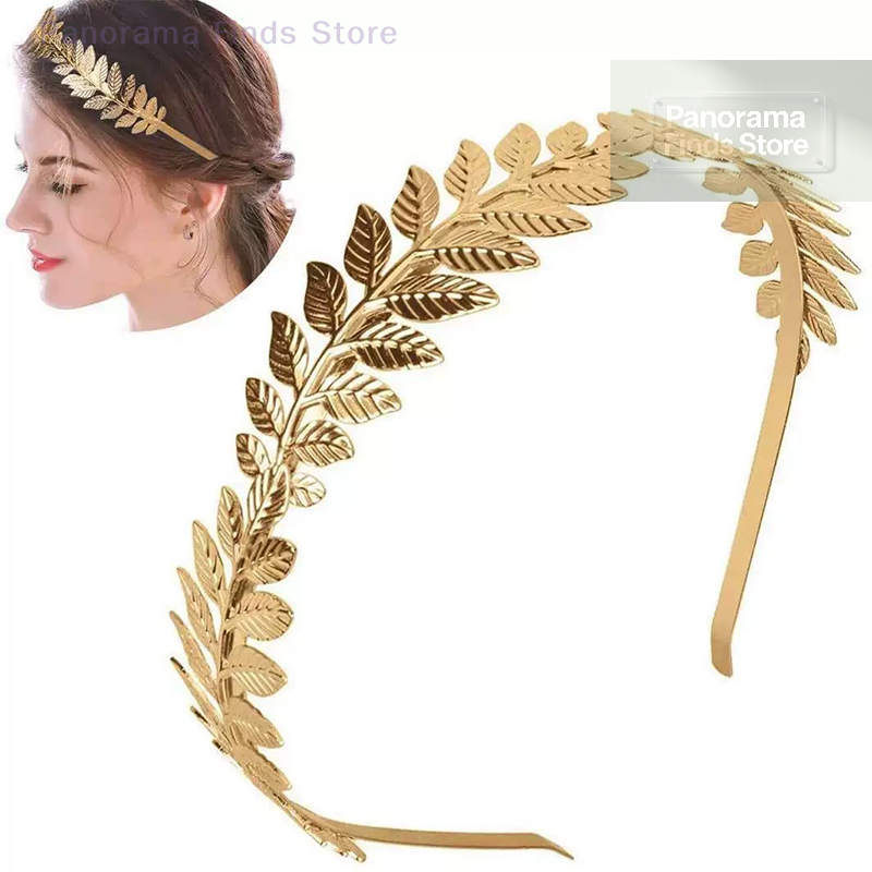【P】Gold Leaf Headband Headpiec - Wedding Supply Store recension och pris