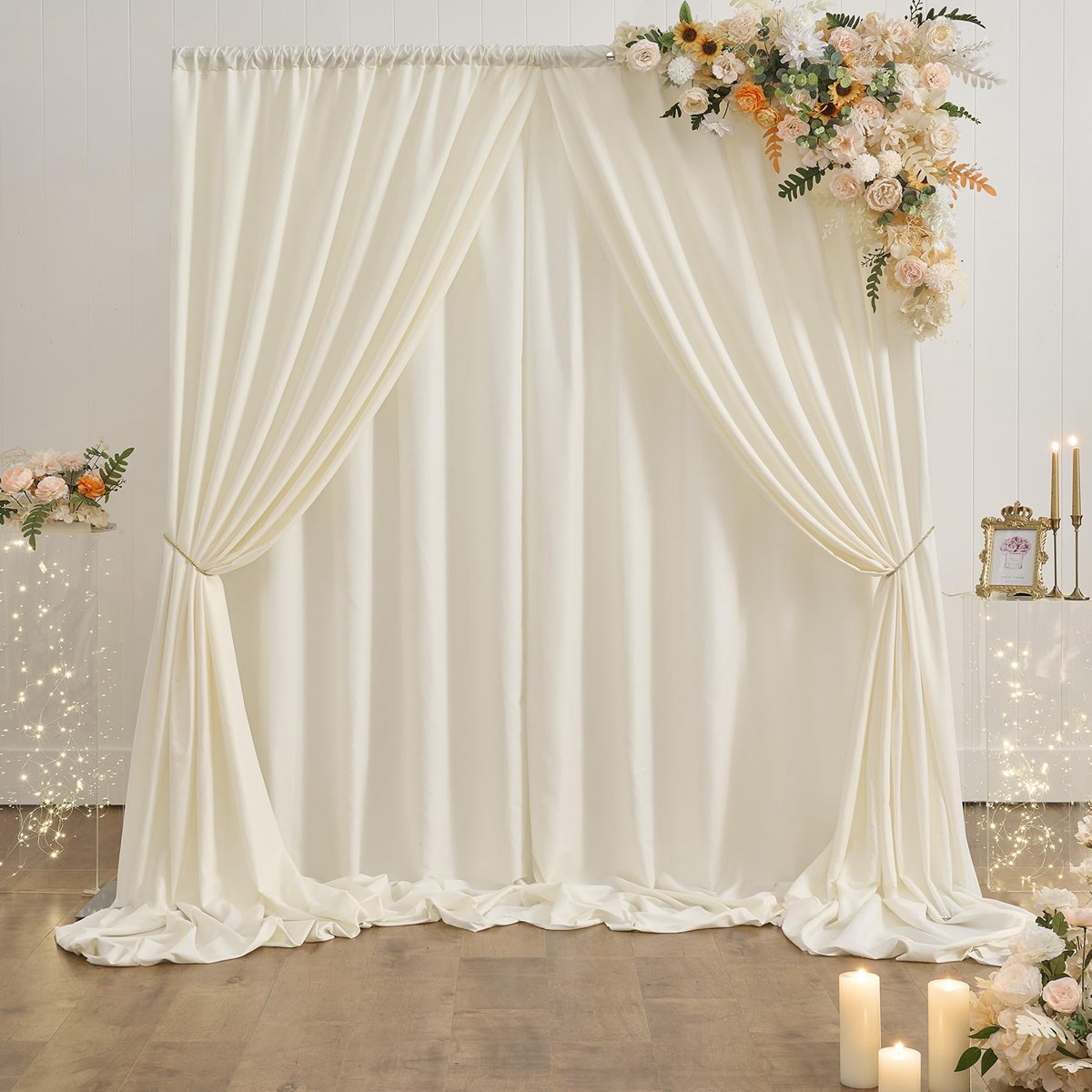 1.6x2m Ivory Chiffon Backdrop  - Wedding Ceremony Supply recension och pris