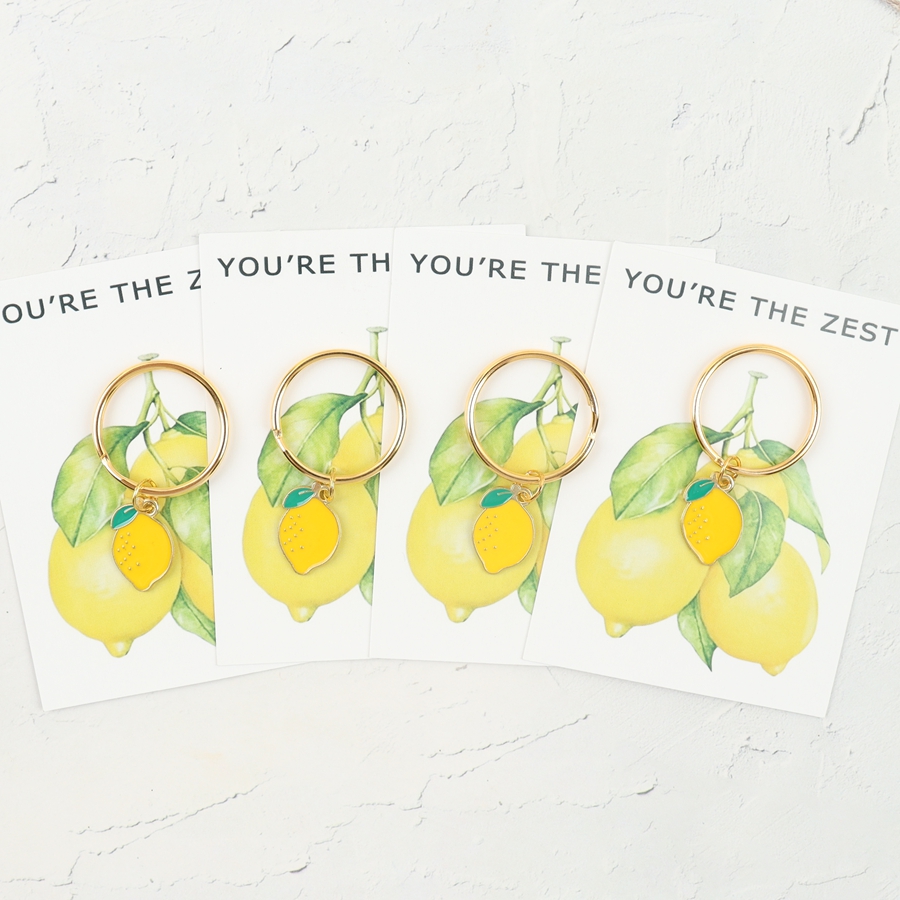 7 Chic Lemon Keychains, Includ - Wedding Yes recension och pris