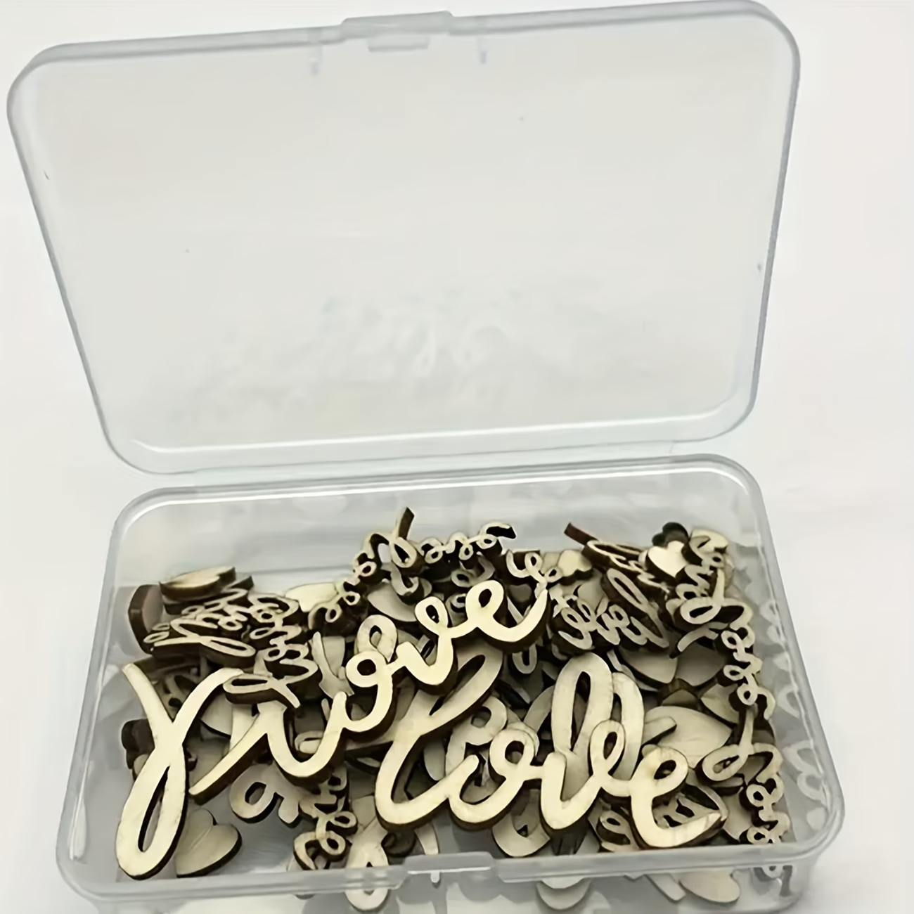 Box Set Of 120pcs Wooden Love  - Wedding Ceremony Supply recension och pris