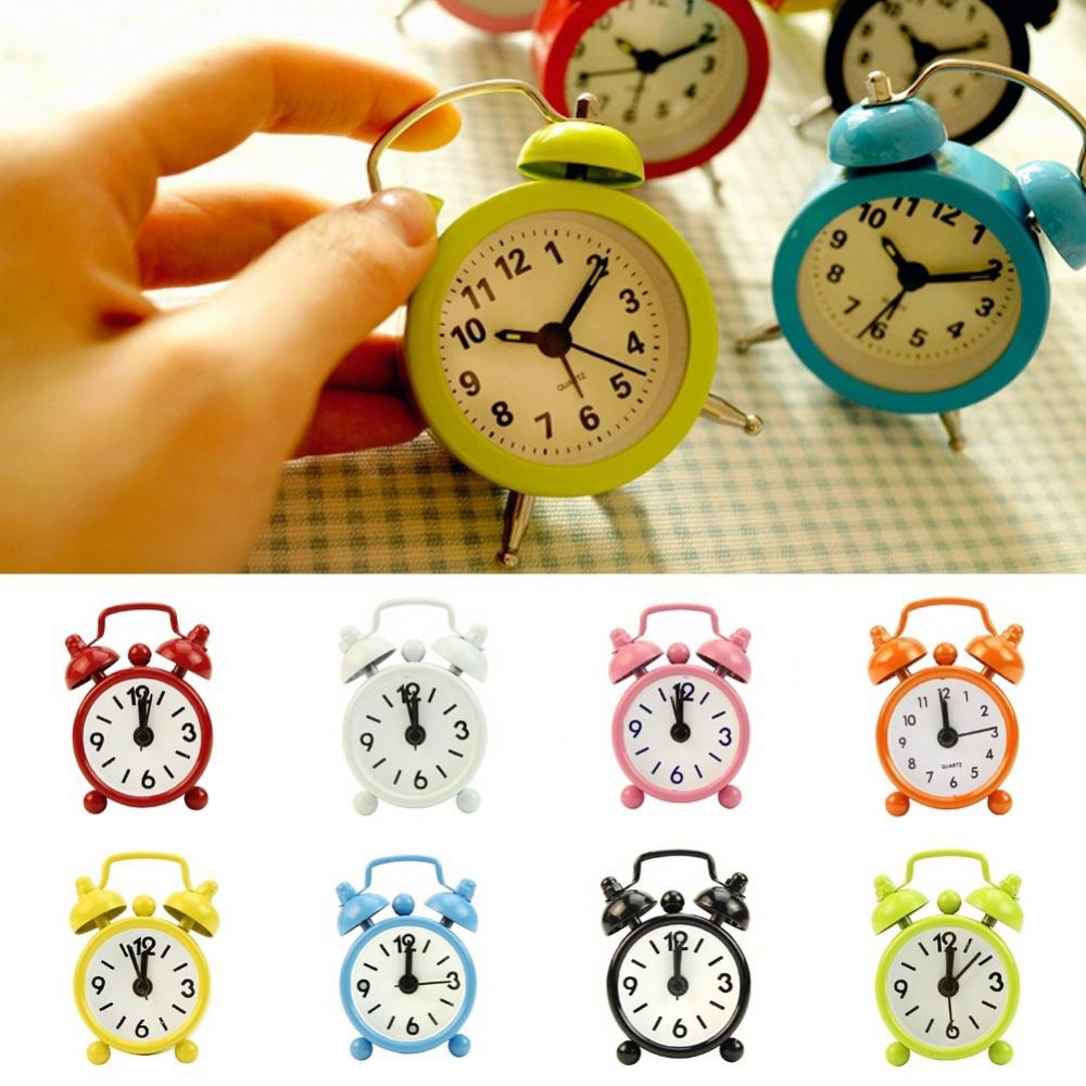 Portable Mini Alarm Clock Retr - Table Number Gold recension och pris