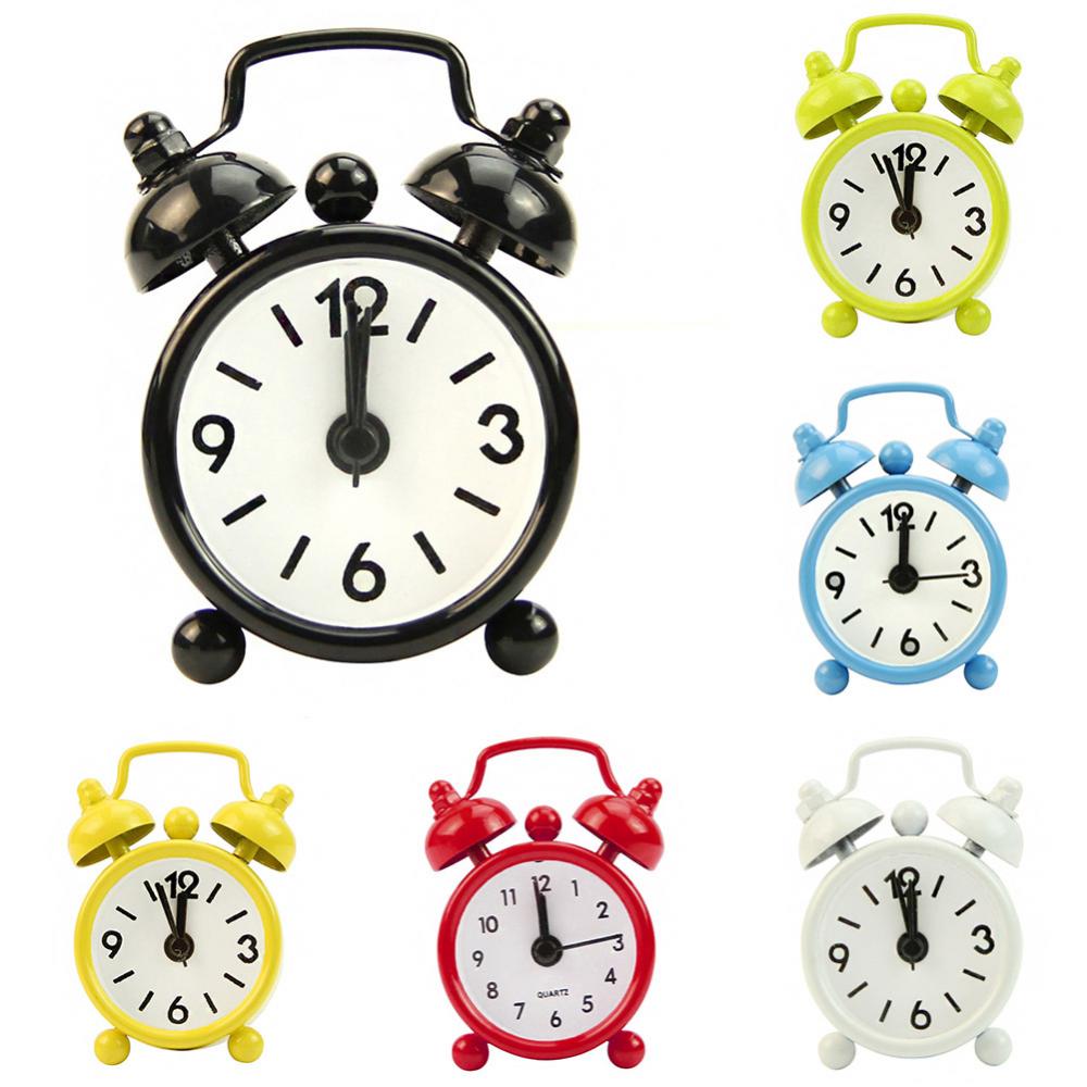 Portable Mini Alarm Clock Retr - Table Number Gold recension och pris