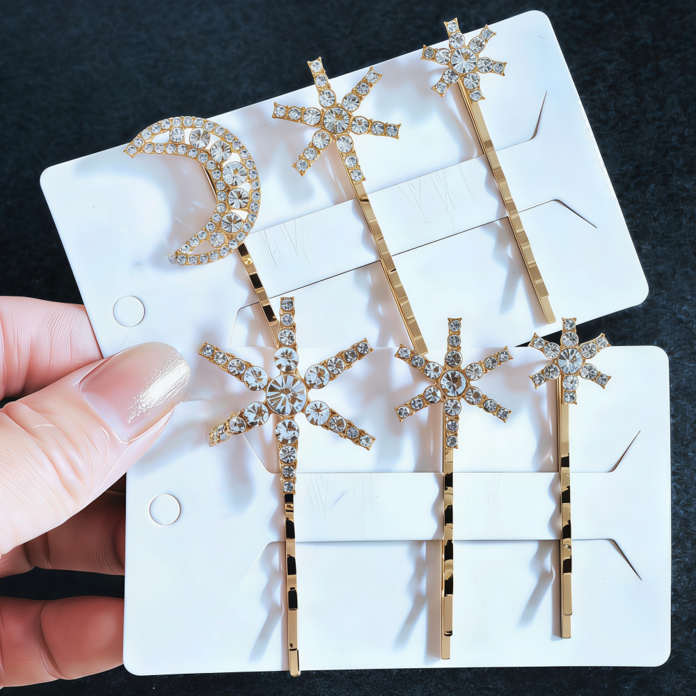 3Pcs/set Crystal Side Hair Cli - Wedding Supply Store recension och pris