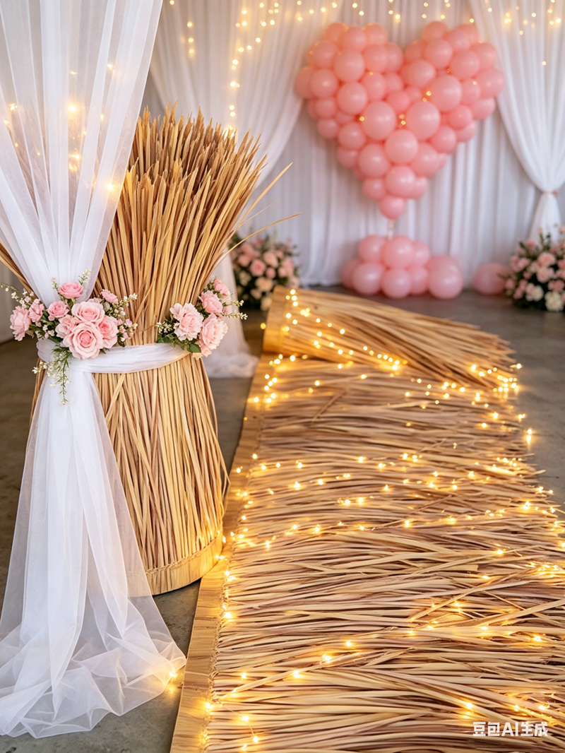 10m hot melt simulated thatch  - Wedding Decor Supply Store recension och pris
